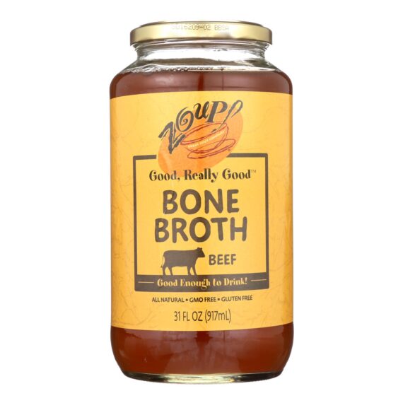 Zoup! Good Really Good, Bone Broth, Beef, Case Of 6, 31 Fl Oz.