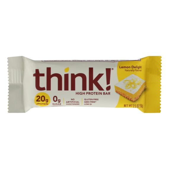 Think Products High Protein Bar, Lemon Delight, Case Of 10, 2.1 Oz.