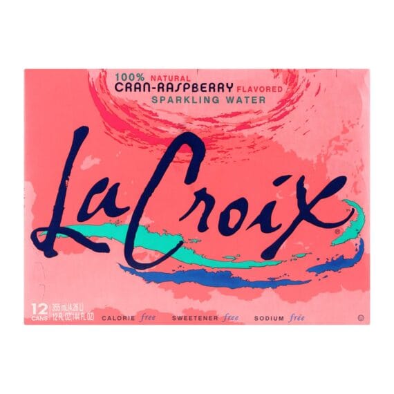 Lacroix Natural Sparkling Water, Cran-raspberry, Case Of 2, 12 Fl Oz.