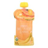 Happy Baby Happy Baby Clearly Crafted, Bananas Sweet Potatoes And Papayas, Case Of 16, 4 Oz.