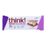 Think! Thin Protein And Fiber Bar, S'mores, Case Of 10, 1.41 Oz