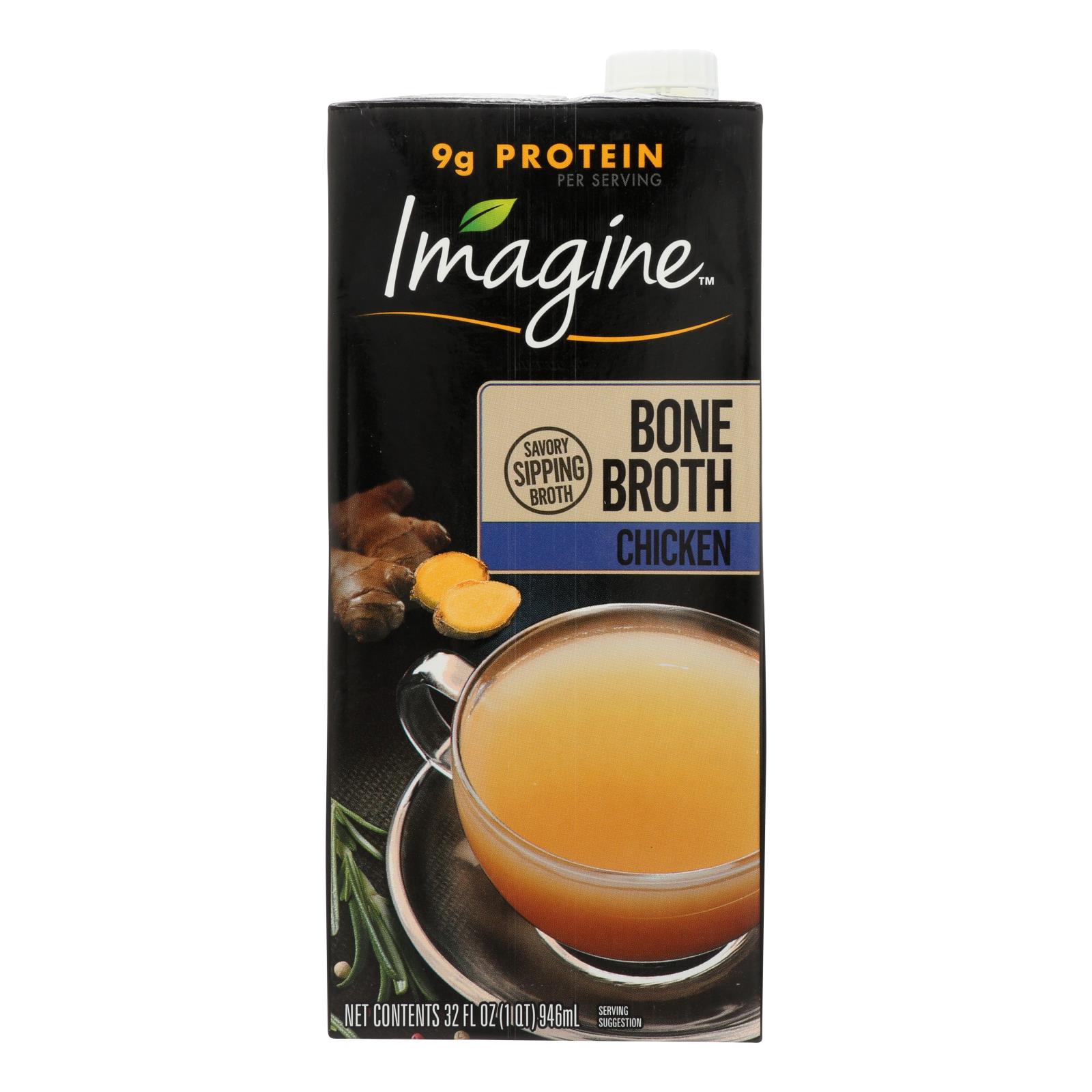 Imagine Foods, Broth Chicken Bone, Case Of 12, 32 Fz