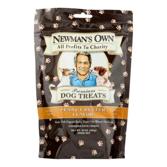 Newman's Own Organics Premium Butter Treats, Peanut, Case Of 6, 10 Oz.