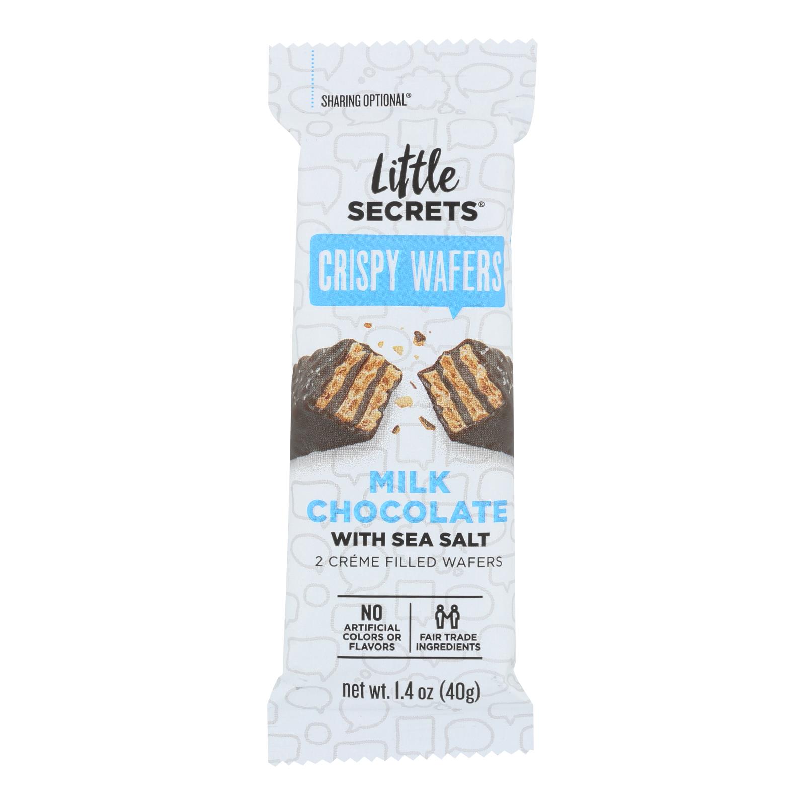 Little Secrets Crispy Wafer, Milk Chocolate With Sea Salt, Case Of 12, 1.4 Oz.