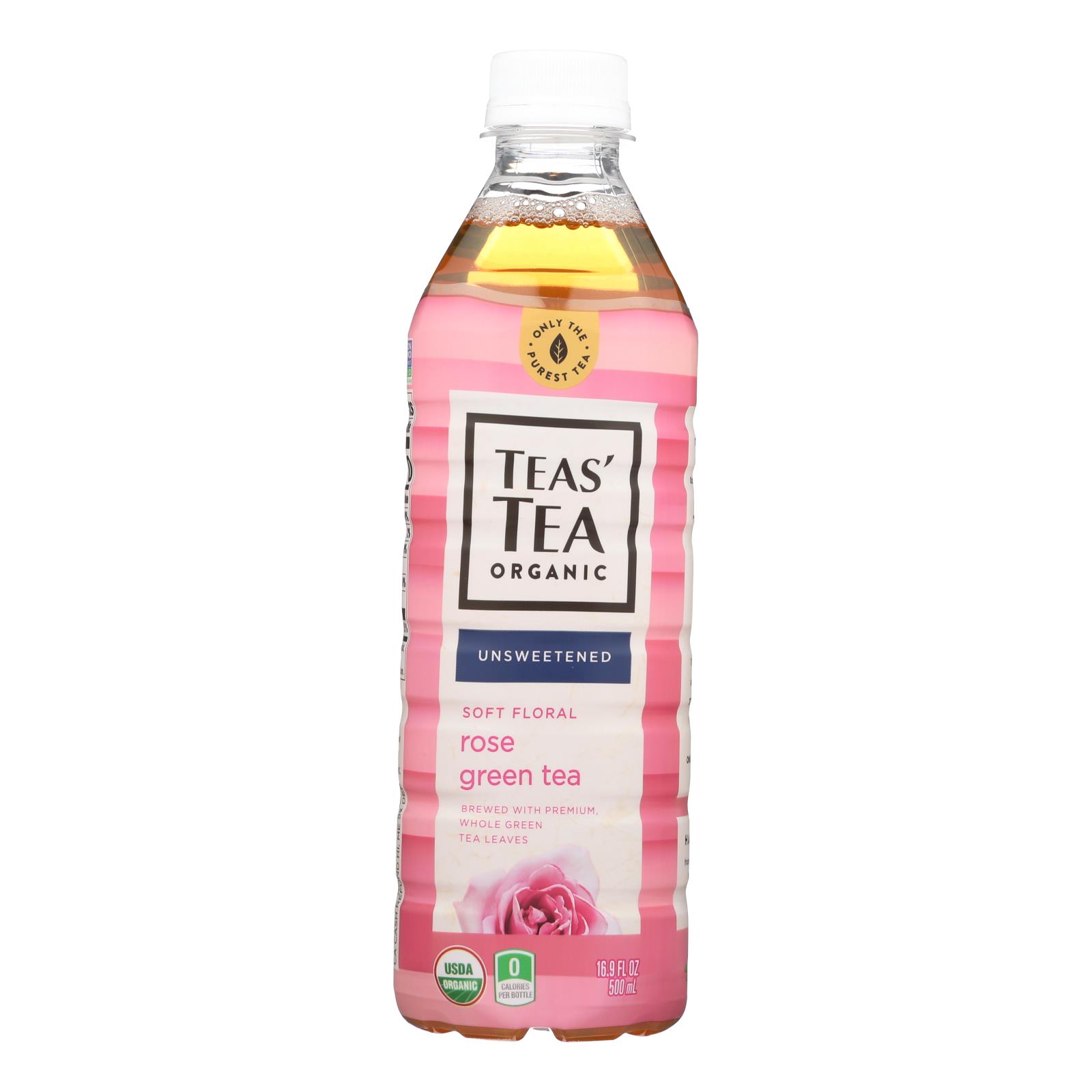 Itoen Tea, Organic, Rose, Green, Bottle, Case Of 12, 16.9 Fl Oz