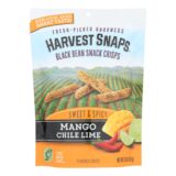 Calbee Snapea Crisp, Black Bean Crisps, Mango Chile Lime, Case Of 12, 3 Oz