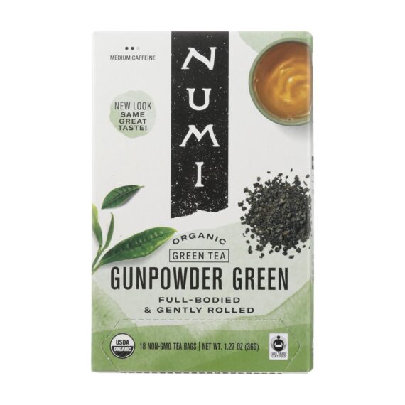 Numi Gunpowder Green Tea, 18 Tea Bags, Case Of 6 - Image 3