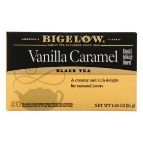 Bigelow Tea Vanilla Caramel Black Tea, Case Of 6, 20 Bags