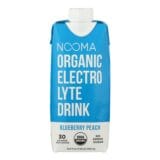Nooma Electrolite Drink, Organic, Blueberry Peach, Case Of 12, 16.9 Fl Oz