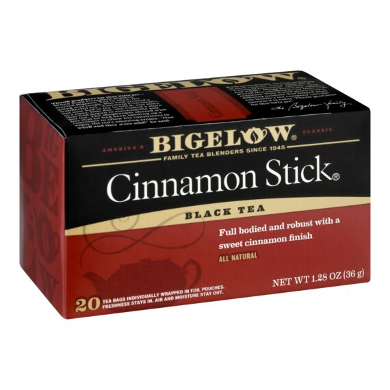 Bigelow Tea Cinnamon Stick Black Tea, Case Of 6, 20 Bags