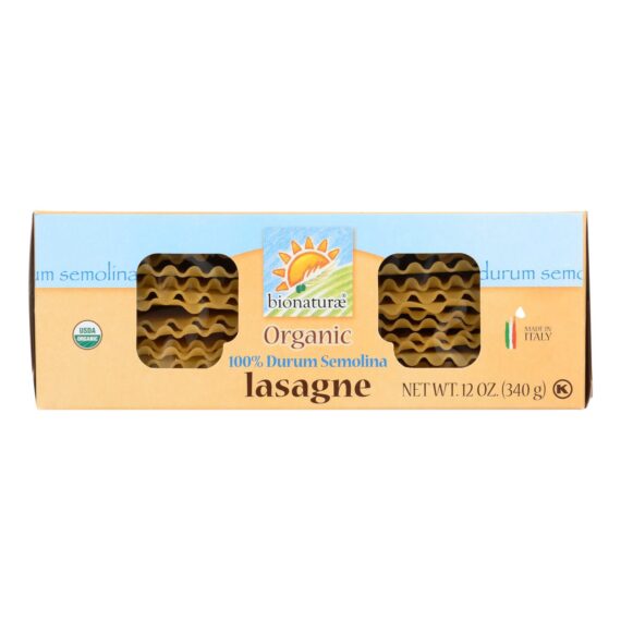 Bionaturae Durum Semolina, Lasagna, Case Of 12, 12 Oz.