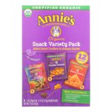 Annie's Homegrown Snack Pack, Organic, Variety, 12ct, Case Of 6, 12 Count