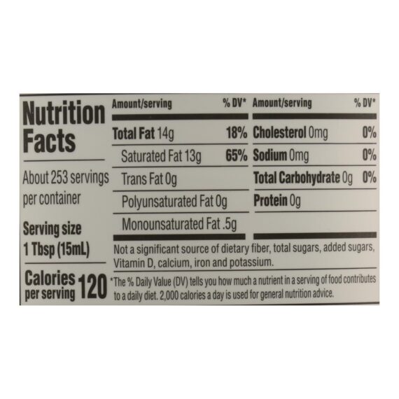 Nutiva Organic Coconut Oil, Extra Virgin, 1 Gal - Image 2