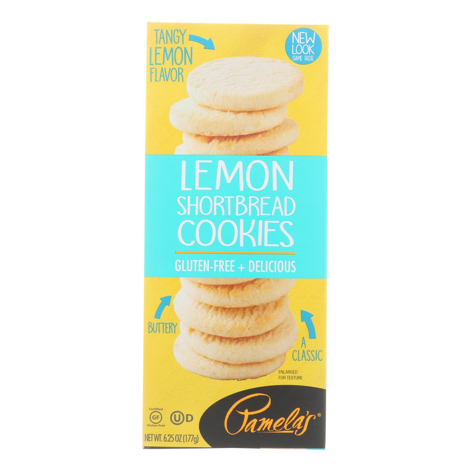 Pamela's Products, Cookies, Lemon Shortbread, Gluten-free, Case Of 6, 6.25 Oz.
