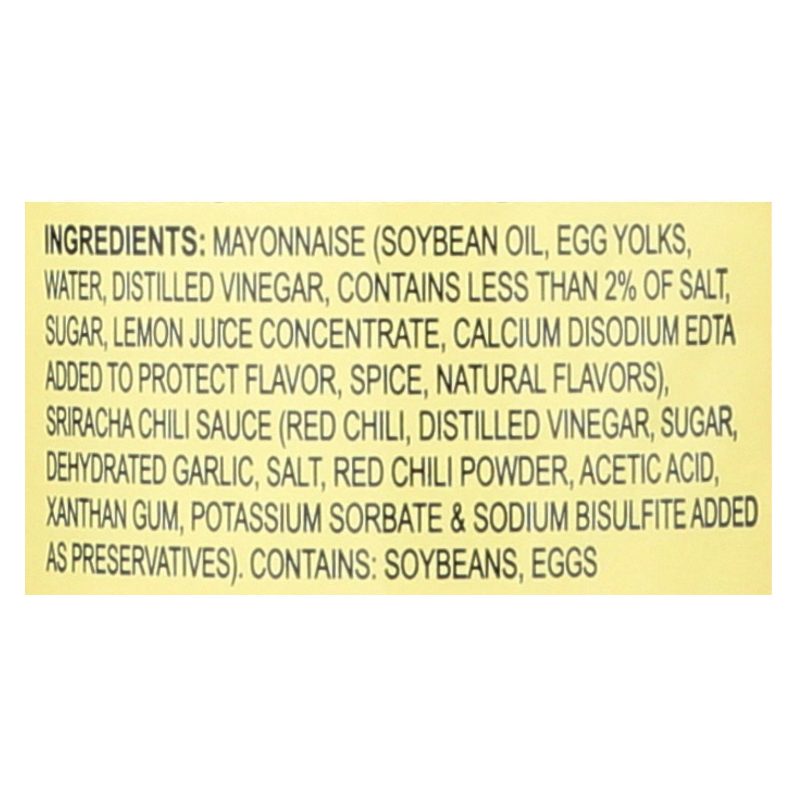 Lee Kum Kee Mayonnaise, Sriracha, Case Of 6, 15 Fl Oz - Image 3