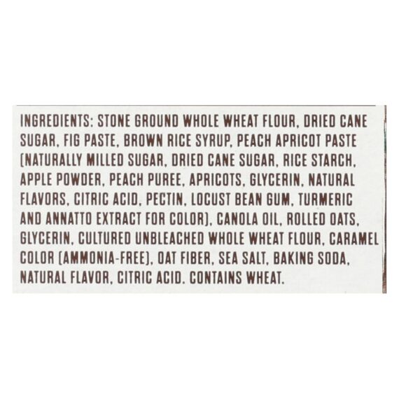 Nature's Bakery Stone Ground Whole Wheat Fig Bar, Peach Apricot, 2 Oz, Case Of 6 - Image 2