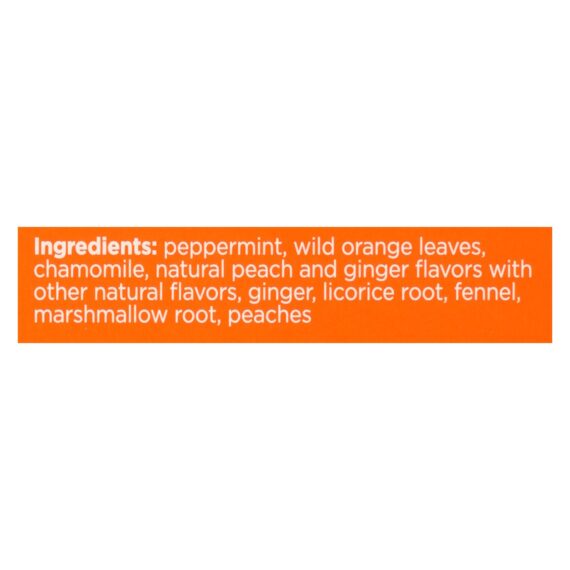 Bigelow Tea Tea, Ginger Peach Stedy Stomach, Case Of 6, 18 Bag - Image 2