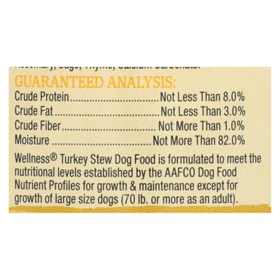 Wellness Pet Products Dog Food, Turkey With Barley And Carrots, Case Of 12, 12.5 Oz. - Image 2