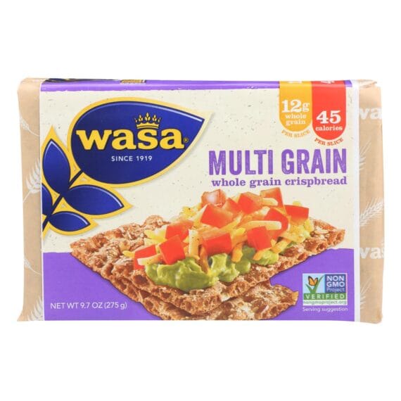 Wasa Crispbread Multigrain, Whole Grain, Case Of 12, 9.7 Oz.