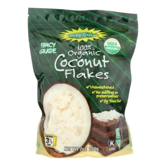 Let's Do Organics Coconut Flakes, Case Of 12, 7 Oz.