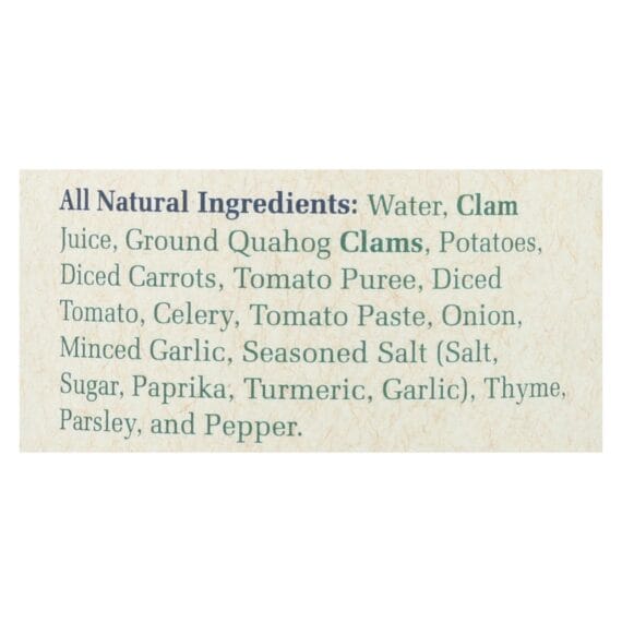 Bar Harbor, Manhattan Clam Chowder Soup, Case Of 6, 15 Oz. - Image 3