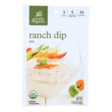 Simply Organic Ranch Dip Mix, Case Of 12, 1.5 Oz.