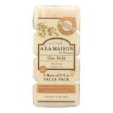 A La Maison, Bar Soap, Oat Milk, Value 4 Pack