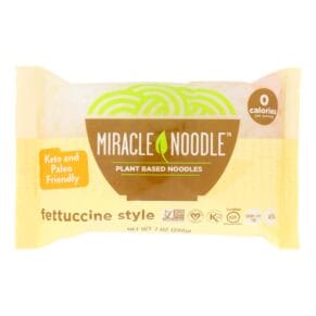 Miracle Noodle Pasta, Shirataki, Miracle Noodle, Fettuccini, 7 Oz, Case Of 6