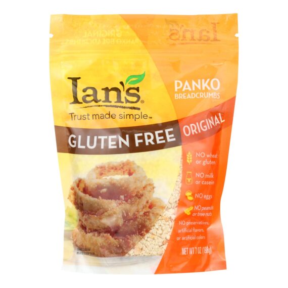 Ian's Panko Breadcrumbs, Gluten Free, Case Of 8, 7 Oz.