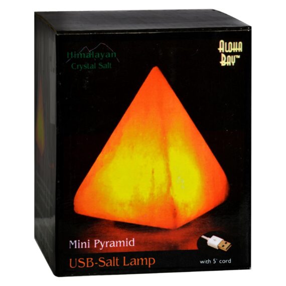 Himalayan Salt Pyramid Salt Lamp, Usb, 3.5 In