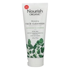 Nourish Organic Face Cleanser, Moisturizing Cream Cucumber And Watercress, 6 Oz