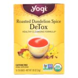 Yogi Tea, Organic, Roasted Dandelion Spice Detox, 16 Tea Bags, 1 Case