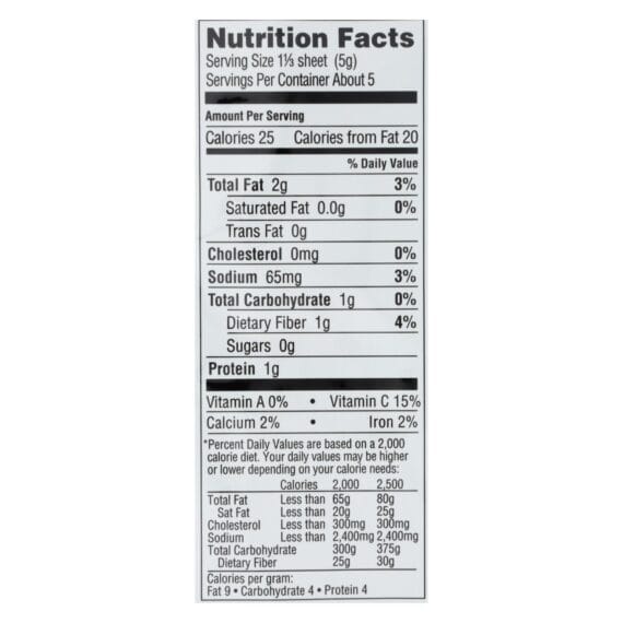 Gimme Organic Wrap N' Roll, Sea Salt, Case Of 10, 0.92 Oz. - Image 3