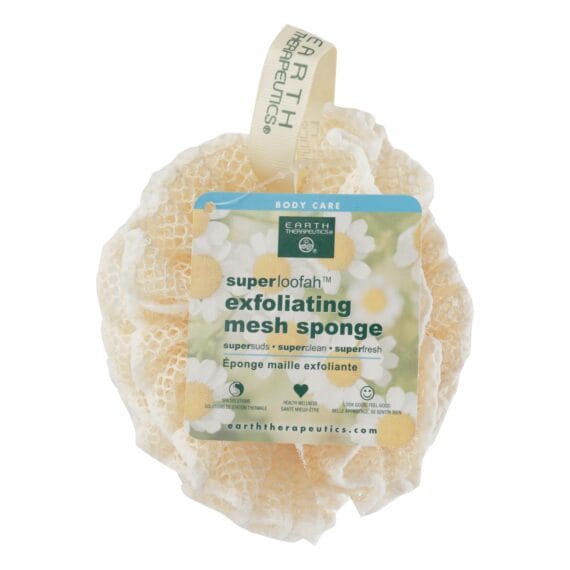 Earth Therapeutics Loofah, Super, Exfoliating, Mesh Sponge, 1 Count