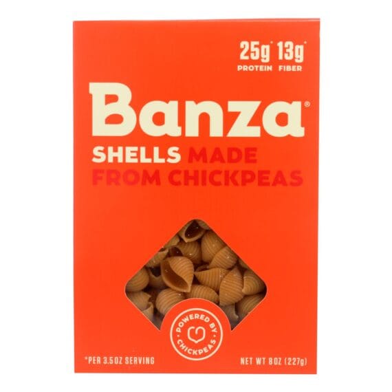 Banza, Pasta Chickpea Shells, Case Of 6, 8 Oz.