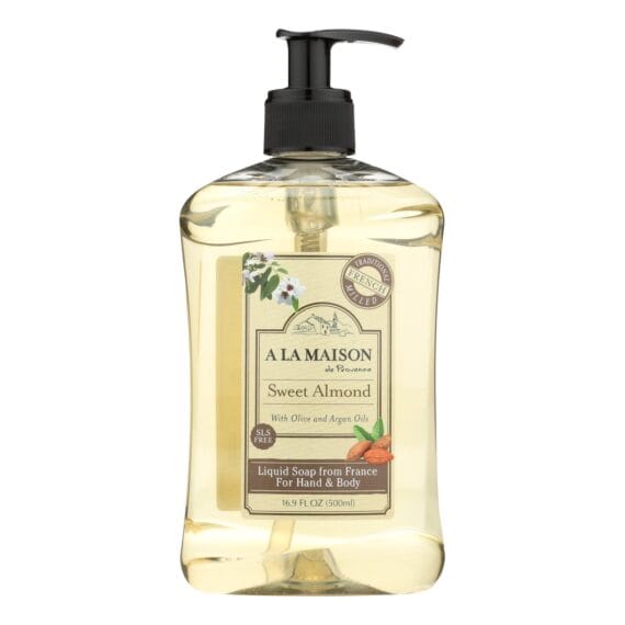 A La Maison, French Liquid Soap, Sweet Almond, 16.9 Fl Oz