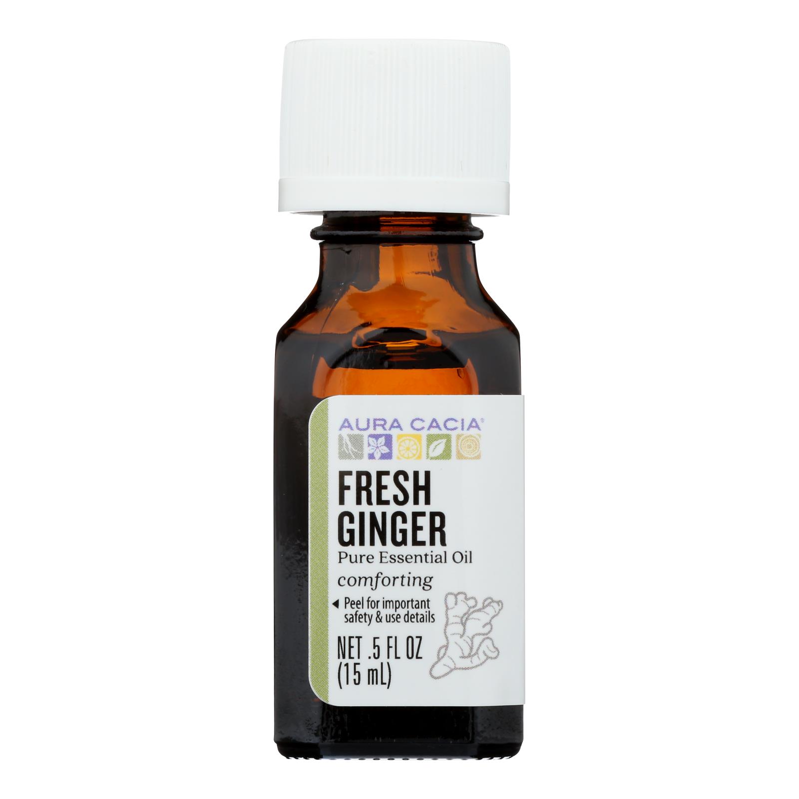 Aura Cacia, Essential Oil, Fresh Ginger, 0.5 Oz.