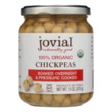Jovial, Organic Chickpeas, Case Of 6, 13 Oz.
