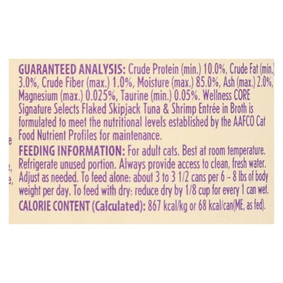 Wellness Pet Products Cat, Can, Tuna, Shrimp, Signature Selects, Case Of 12, 2.8 Oz - Image 2