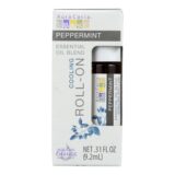 Aura Cacia, Roll On Essential Oil, Peppermint, Case Of 4, .31 Fl Oz