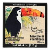 Light Mountain Hair Color/conditioner, Organic, Black, 4 Oz