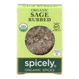 Spicely Organics, Organic Sage, Rubbed, Case Of 6, 0.1 Oz.