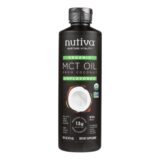 Nutiva 100% Organic Mct Oil, From Coconut, Unflavored, 16 Fl Oz