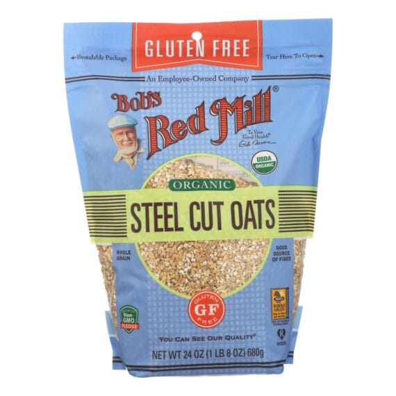 Bob's Red Mill, Organic Steel Cut Oats, Gluten Free, Case Of 4-24 Oz