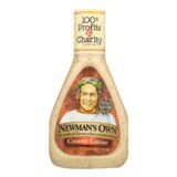 Newman's Own Caesar Dressing, Creamy, Case Of 6, 16 Fl Oz.