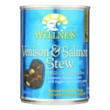 Wellness Pet Products Dog Food, Venison And Salmon With Potatoes And Carrots, Case Of 12, 12.5 Oz.