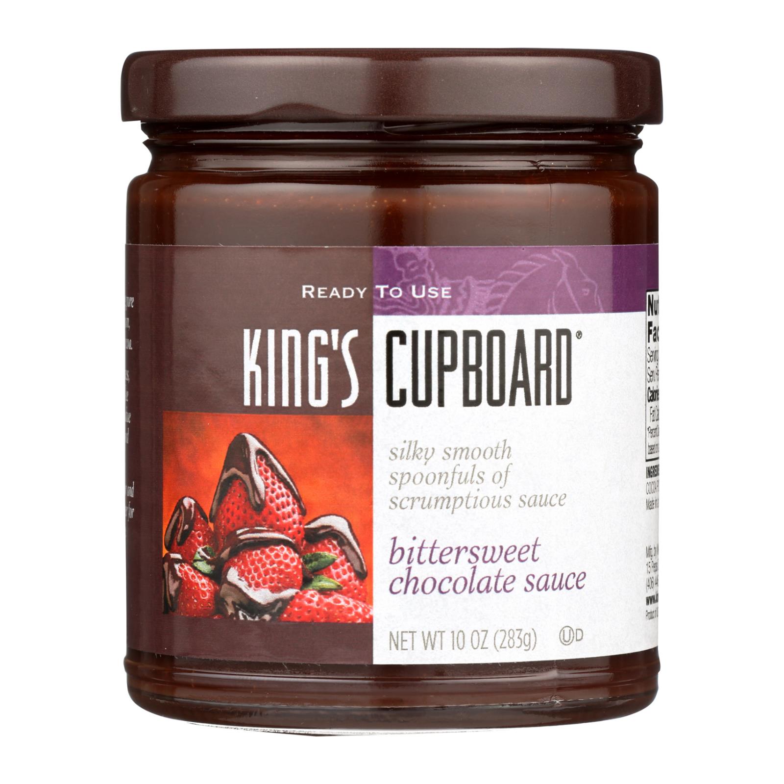 The King's Cupboard Dessert Sauces, Bittersweet Chocolate, Case Of 12, 10.4 Oz.