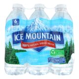Ice Mountain, Natural Spring Water, Case Of 4, 6/16.9 Fl Oz.