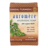 Auromere Ayurvedic Bar Soap Sandalwood-turmeric, 2.75 Oz