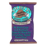 Dirty Chips, Potato Chips, Salt And Vinegar, Case Of 25, 2 Oz.